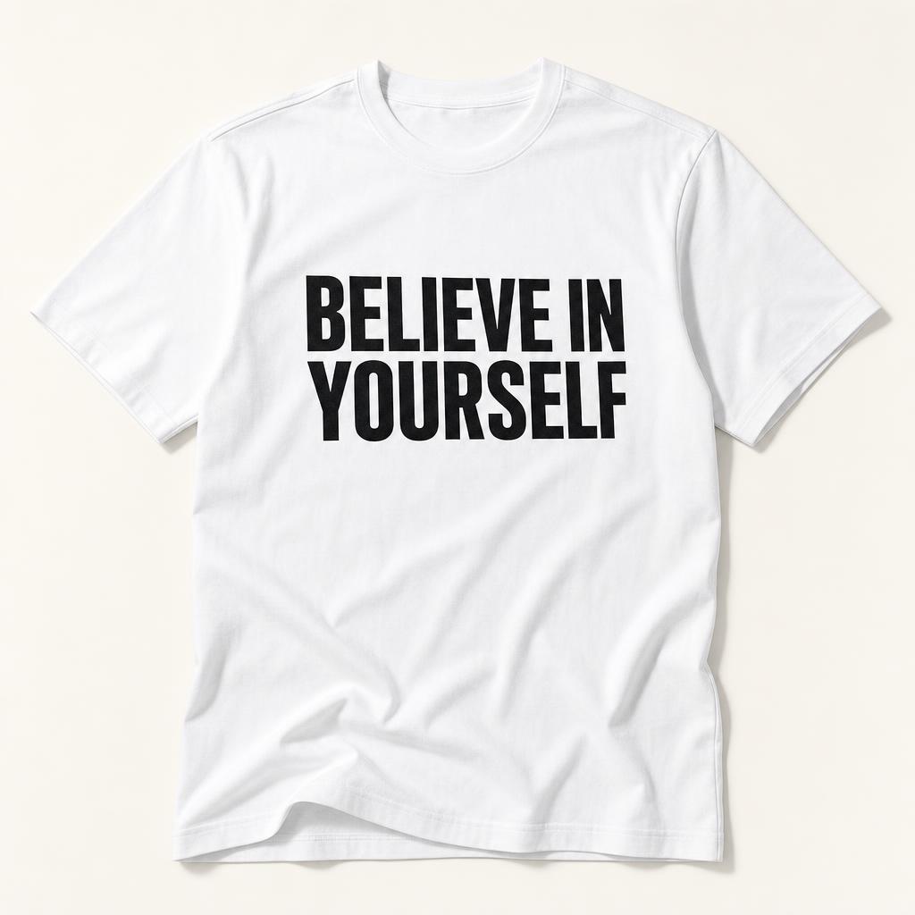 BELIEVE IN YOURSELF TEE — BELIEVE IN YOURSELF